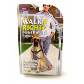 Coastal Pet Walk Right Padded Dog Harness Black (Size: Large - 1 count)