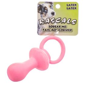 Coastal Pet Rascals Latex Pacifier Dog Toy Pink (Size: 3 count)