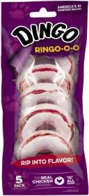 Dingo Ringo-O-O with Real Chicken (Size: 60 count (12 x 5 ct))