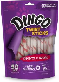 Dingo Twist Sticks with Real Chicken Regular (Size: 300 count (6 x 50 ct))