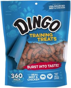 Dingo Training Treats with Real Beef and Chicken for All Dogs (Size: 360 count)
