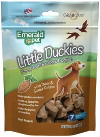 Emerald Pet Little Duckies Dog Treats with Duck and Sweet Potato (Size: 20 oz (4 x 5 oz))