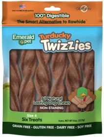 Emerald Pet Turducky Twizzies Natural Dog Chews (Size: 24 count (4 x 6 ct))