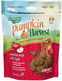 Emerald Pet Pumpkin Harvest Oven Baked Dog Treats with Apple (Size: 24 oz (4 x 6 oz))