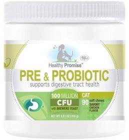 Four Paws Healthy Promise Pre and Probiotic Supplement for Cats (Size: 270 count (3 x 90 ct))