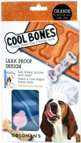 Goldmans Cool Bones Grande Frozen Treat Tray for Medium and Large Dogs (Size: 3 count)