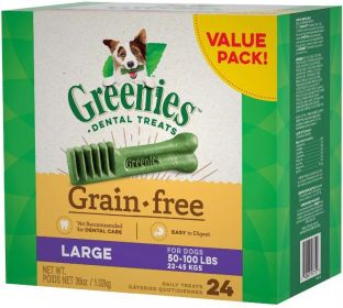 Greenies Grain Free Large Dental Dog Treat (Size: 48 count (2 x 24 ct))