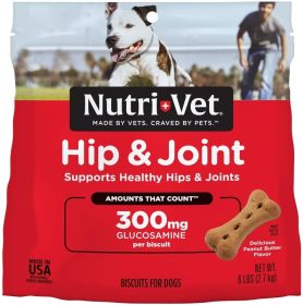 Nutri-Vet Hip and Joint Biscuits for Dogs Extra Strength (Size: 18 lb (3 x 6 lb))