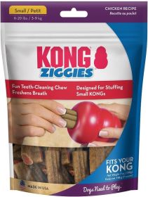 KONG Ziggies Chicken Recipe Teeth Cleaning Small Dog Treats (Size: 42 oz (6 x 7 oz))