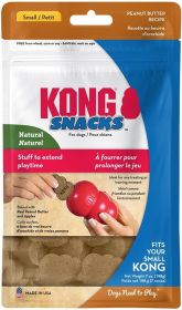 KONG Snacks for Dogs Peanut Butter Recipe Small (Size: 7 oz)