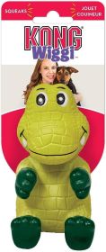 KONG Wiggi Alligator Squeaker Dog Toy Small (Size: 1 count)