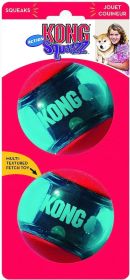 KONG Squeezz Action Ball Red (Size: Large - 2 count)