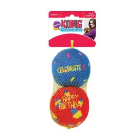 KONG Occasions Birthday Ball Dog Toy (Size: Small - 2 count)