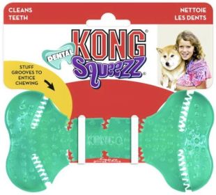 KONG Squeezz Dental Bone Dog Toy Medium (Size: 1 count)
