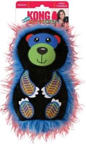 KONG Roughskinz Suedez Bear Squeaker Dog Toy Medium (Size: 2 count)