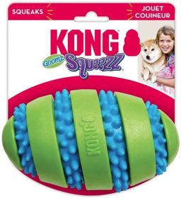 KONG Goomz Squeezz Football Squeaker Dog Toy (Size: Large - 1 count)