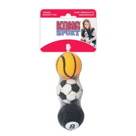 KONG Assorted Sports Balls Bouncing Dog Toys (Size: Medium - 3 count)