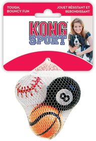 KONG Assorted Sports Balls Bouncing Dog Toys (Size: Small - 6 count)
