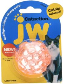 JW Pet Cataction Catnip Infused Lattice Ball Cat Toy (Size: 1 count)