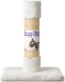 North American Classy Kitty Decorator Cat Scratching Post Carpet and Sisal Assorted Colors (Size: 19" tall)
