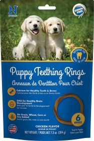 N-Bone Grain Free Puppy Teething Rings Chicken Flavor (Size: 6 count)