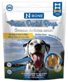 N-Bone Senior Dental Rings Chicken Flavor (Size: 49 count (7 x 7 ct))