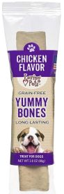 Loving Pets Grain Free Yummy Bones Chicken Flavor Filled Chew (Size: 1 count)