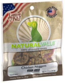 Loving Pets Natural Value Chicken Nuggets (Size: 1.5 oz)