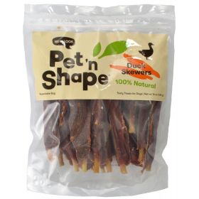 Pet n Shape Duck Skewers Natural Duck Dog Treats (Size: 16 oz)