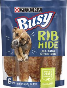 Purina Busy RibHide Chew Treats for Dogs Original (Size: 8.75 oz)