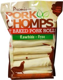 Pork Chomps Baked Pork Rolls Dog Treats Large (Size: 36 count (2 x 18 ct))