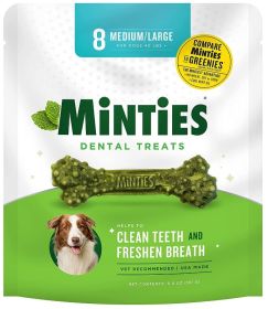 Sergeants Minties Dental Treats for Dogs Medium Large (Size: 96 count (12 x 8 ct))