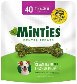 Sergeants Minties Dental Treats for Dogs Tiny Small (Size: 120 count (3 x 40 ct))
