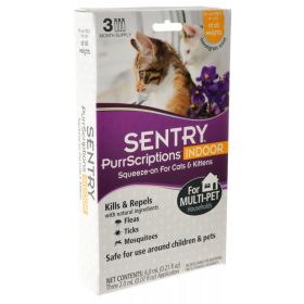 Sentry PurrScriptions Indoor Squeeze-On for Cats and Kittens (Size: 3 count)