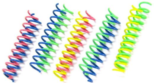 Spot Thin Colorful Cat Springs (Size: 10 count)
