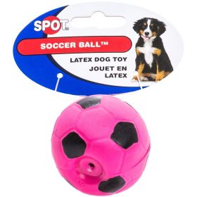 Spot Soccer Ball Latex Dog Toy (Size: 1 count)