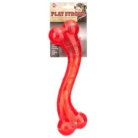 Spot Play Strong Rubber Stick Dog Toy Red (Size: 3 count)