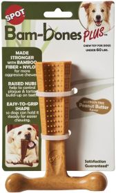 Spot Bambone Plus Peanut Butter Dog Chew Toy Medium (Size: 1 count)