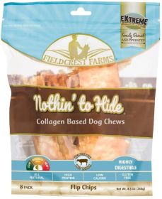 Fieldcrest Farms Nothin to Hide Beef Flip Chips Dog Chews (Size: 48 count (6 x 8 ct))