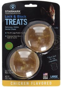 Starmark Lock and Block Treats Chicken Flavor Large (Size: 3 count)