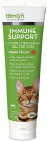 Tomlyn Immune Support L-Lysine Supplement Gel for Cats Maple Flavor (Size: 15 oz (3 x 5 oz))
