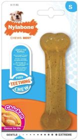 Nylabone Puppy Chew Bone Chicken Flavor (Size: Regular - 12 count)