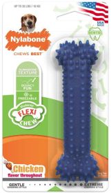 Nylabone Dental Chew Bone Chicken Flavor Wolf (Size: 6 count)