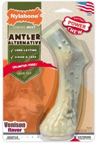 Nylabone Power Chew Antler Alternative Venison Flavor (Size: Large - 3 count)
