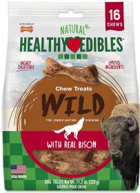 Nylabone Healthy Edibles Natural Wild Bison Chew Treats Small (Size: 48 count (3 x 16 ct))