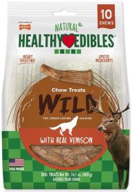 Nylabone Healthy Edibles Wild Antler Chews with Real Venison (Size: 10 count)
