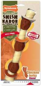 Nylabone Power Chew Shish Kabob Mess Free Nylon Chew Toy Chicken Jerky Flavor Souper (Size: 1 count)