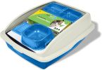 Van Ness Cat Starter Kit with Litter Pan, Cat Pan Liners, Litter Scoop, Food and Water Bowls Assorted Colors