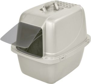 Van Ness Enclosed Cat Litter Pan with Zeolite Air Filter (Size: Large - 1 count)