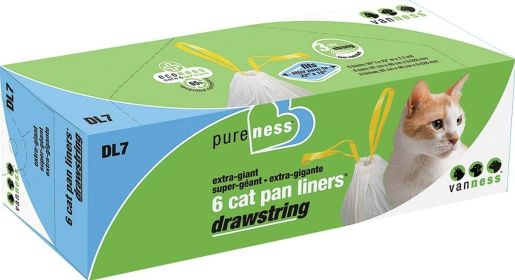 Van Ness PureNess Drawstring Cat Pan Liners Extra Giant (Size: 6 count)